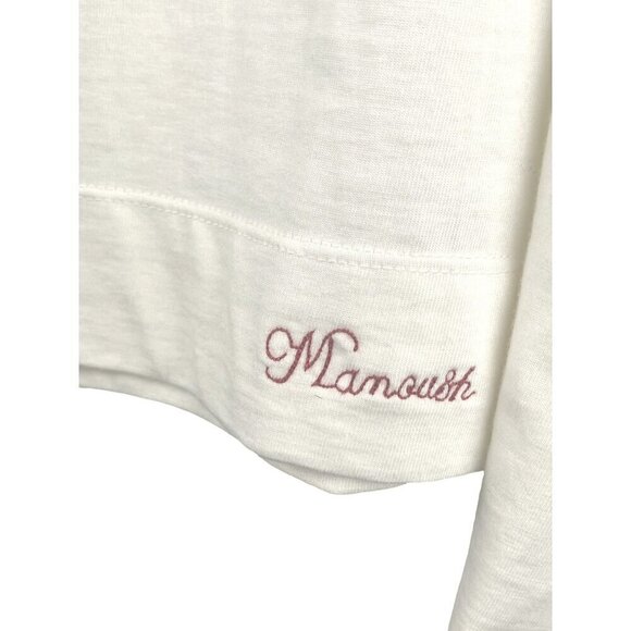 Manouch womens NEW top long sleeves round neck size M - Picture 3 of 7